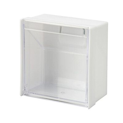 【居家寶盒】日本製SWING磁鐵小物斜取盒 透明置物盒 冰箱磁鐵收納 掀蓋收納 廚房 收納