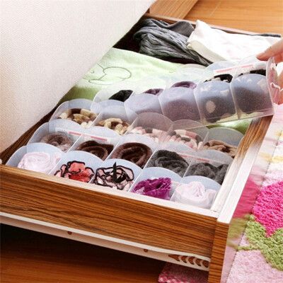 日本製 粉彩5格置物盒 衣物整理盒 多用途整理盒 收納盒 內褲 襪子 毛巾