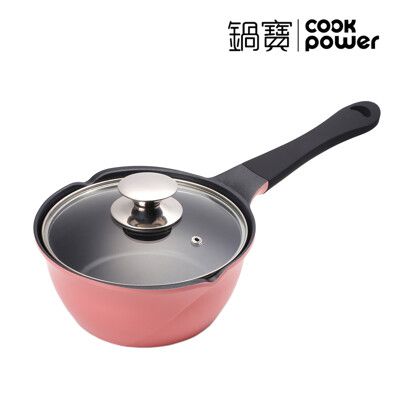 CookPower鍋寶 玫瑰不沾雪平鍋18cm 粉紅 IH爐/電磁爐適用