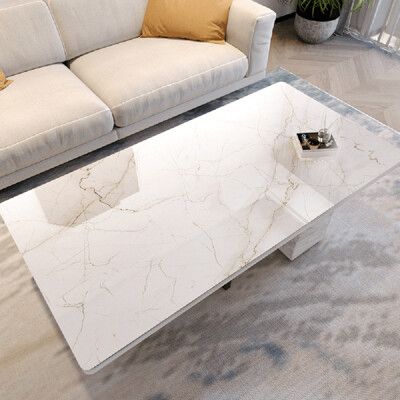 北歐大理石紋軟玻璃桌墊60x120cm 防水 防污 防燙 不縮邊 桌布 桌墊 餐桌墊 桌巾 PVC