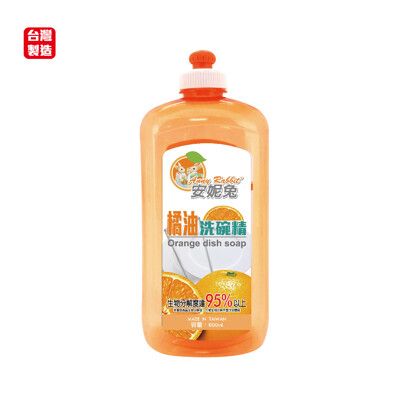 安妮兔橘油洗碗精1000ml 047K-F179A【台灣製造】