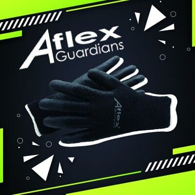 AG守護者 工具手套 輕巧耐磨透氣PU保護手套 黑色