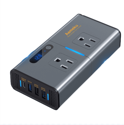 逆變器車載逆變器Aemeku200W美規日規USB12V轉110V電源轉換器插座PD車充台灣現貨