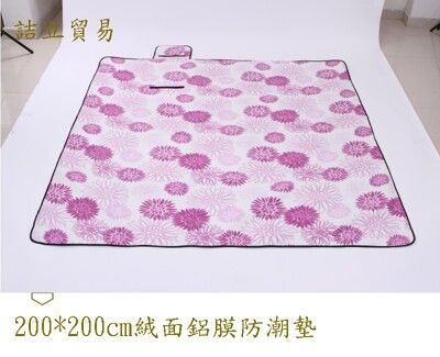 絨面鋁膜防潮野餐墊200cm*200cm  ￥詰立貿易￥