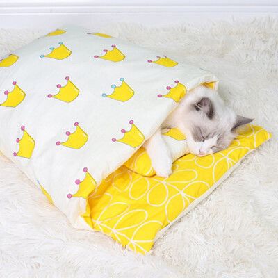 【咪多樂】《L號》台灣發貨 日式貓窩 貓睡袋 封閉式睡窩 可拆洗 冬天保暖窩 狗窩 貓咪睡袋 猫