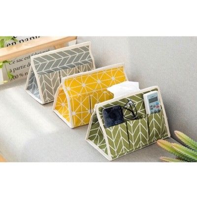 日式簡約布意棉麻紙巾盒家用客廳紙巾包餐巾紙盒(隋機出貨)