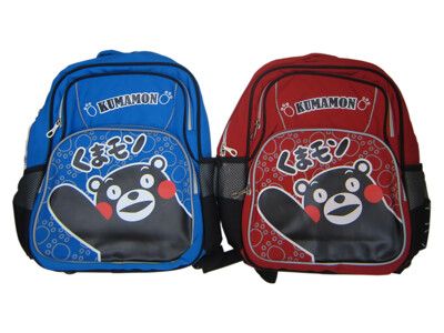 熊本熊 後背書包大容量可A4資料夾主袋+外袋共三層水瓶外袋防水尼龍布