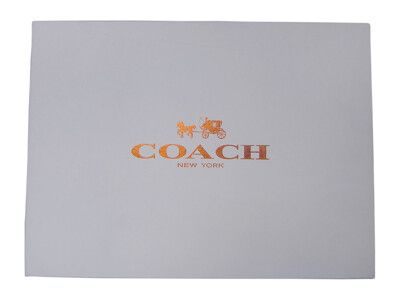 COACH 紙盒國際正版中型包包盒進口厚紙材