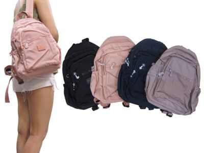 後背包小容量主袋+外袋共四層防水尼龍布水瓶外袋大齒拉鍊