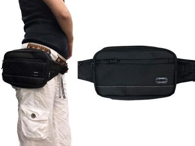 腰胸包中容量二主袋+外袋共五層外插筆肩背斜側背防水尼龍布