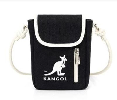 KANGOL 斜背包超小容量進口防水帆布可肩背斜側