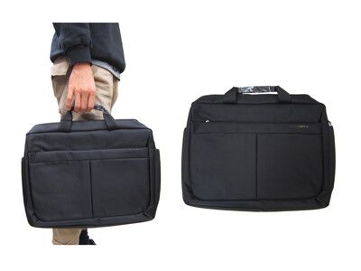 公事包中小容量主袋+外袋共三層可A4資料夾電腦防水尼龍布