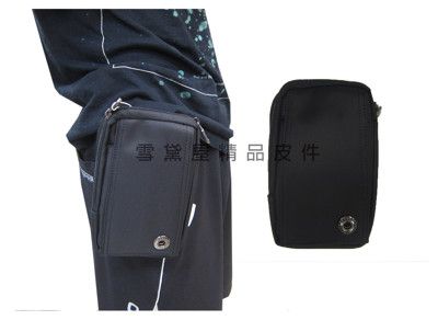 SPYWALK 腰包外掛型腰包5.5寸手機適用二層主袋工作工具袋隨身物品輕便防水尼龍布可穿皮帶固定