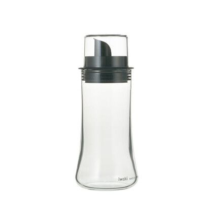 【iwaki】日本品牌耐熱玻璃附蓋寬口醬油罐(160ml)-2入組