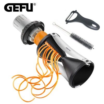 【GEFU】德國品牌螺旋蔬果刨絲器(附贈清潔刷/削皮器)