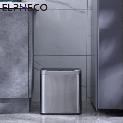 【美國ELPHECO】不鏽鋼臭氧自動除臭感應垃圾桶 ELPH9610 13L 熱銷搶購