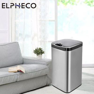 【美國ELPHECO】不鏽鋼除臭感應垃圾桶 ELPH6312U 臭氧殺菌｜30L 熱銷搶購
