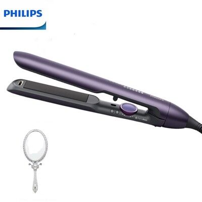 (贈美容古典手拿鏡)【PHILIPS 飛利浦】負離子美髮自動造型直捲髮器 BHS752 沙龍級溫控