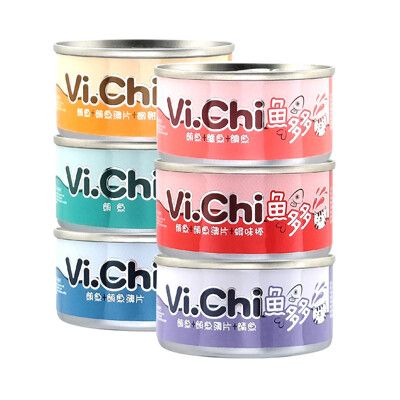 【旺生活】Vi.chi 維齊 魚多多貓罐 80g 點心罐∣6種口味∣貓咪食品 挑嘴貓 貓咪罐頭