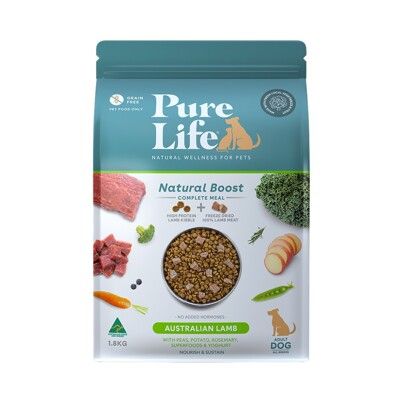 【崧寶館】Pure Life 純境無穀全齡犬-澳洲羊肉+凍乾犬糧︱ 1.8KG︱狗飼料