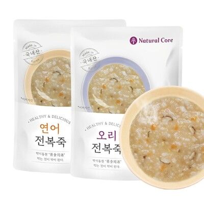 【旺生活】韓國 NATURAL CORE 自然核心 營養鮑魚粥 50g 狗粥 狗餐包 狗主食 老犬