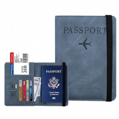 RFID防盜刷證件護照包(多色任選)