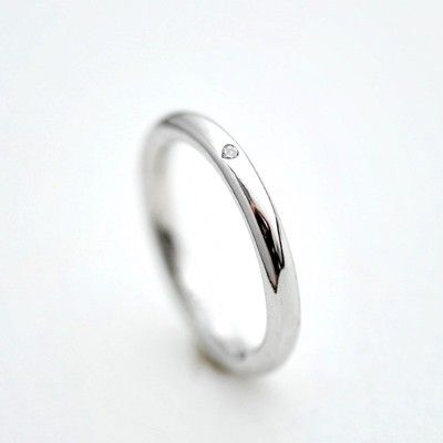 316L醫療鋼 弧形單小鑽 戒指指節戒尾戒-銀、玫瑰金 防抗過敏 不退色