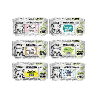 (5包組)Absorb Plus 寵物抗菌濕紙巾 (80入)6種香味(11090036