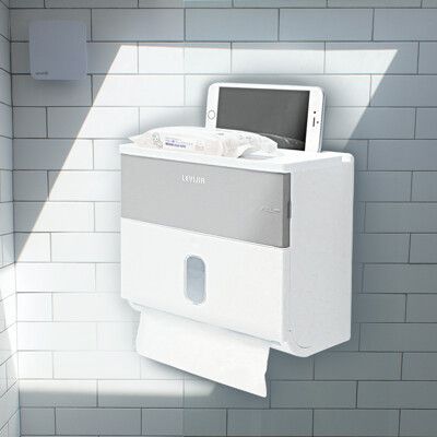 【JOEKI】雙層衛生紙收納盒 浴室置物架 衛生紙收納盒 面紙盒 收納盒 置物架 【WY0061】
