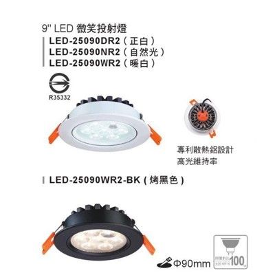 【好商量】舞光 LED 8W 崁燈 附發票 9公分 9cm 投射燈