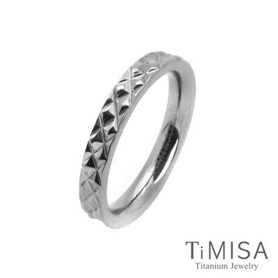 【TiMISA 純鈦飾品】永恆閃耀-極細 純鈦戒指