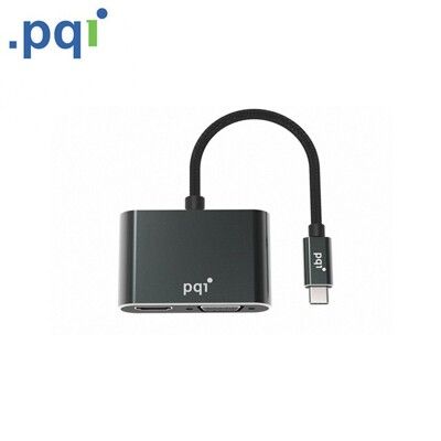 PQI Type-C to HDMI VGA HUB 影音轉換器 同時輸出HDMI與VGA