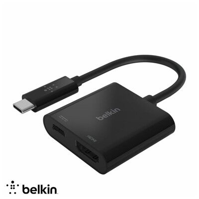 【Belkin】貝爾金 USB-C 轉 HDMI + 充電轉接器(支援4K/60W) 台灣公司貨