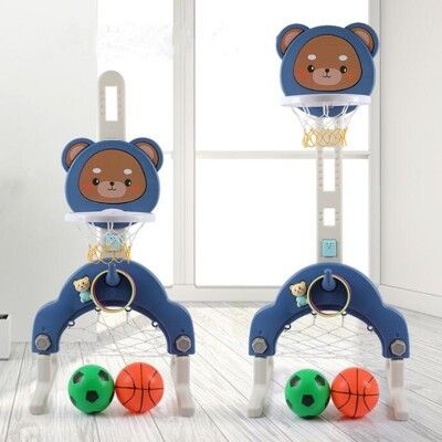 兒童籃球架 兒童多功能室內籃球架 可升降投球框早教音樂幼兒園運動玩具