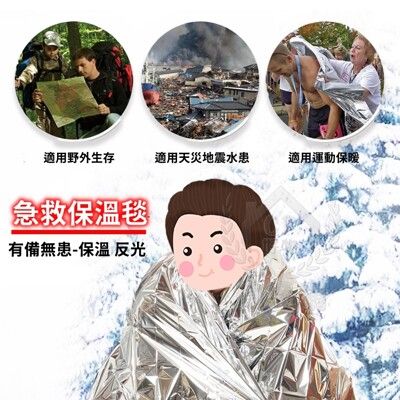 【保溫毯】戶外登山野外露營防災救生毯 急救毯 保暖毯 地震水災降溫失溫緊急救援