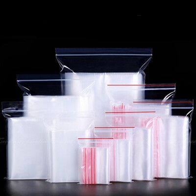 夾鏈袋 2號  100入PE封口袋 透明包裝袋 防水袋 食品級密封袋 食品袋 飾品袋 餅乾袋