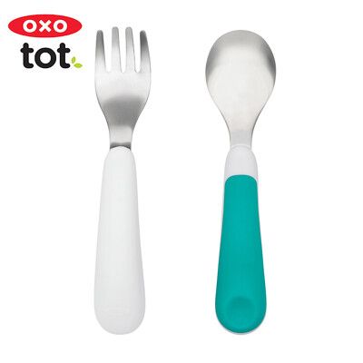 OXO tot 寶寶握叉匙組  四色可選