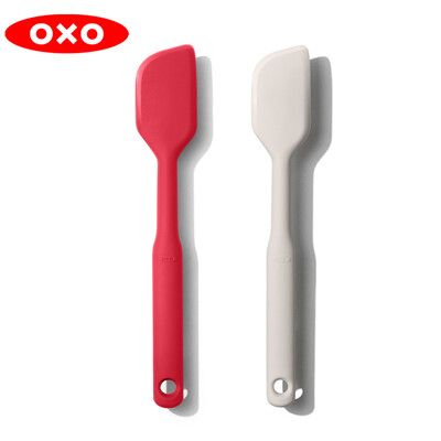 OXO 全矽膠刮刀   燕麥白/紅