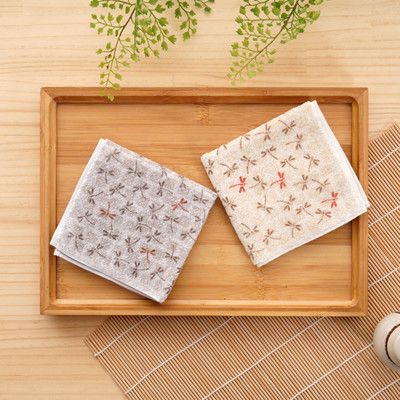 【HKIL】日本銷售第一藤高今治認證蜻蜓方巾禮盒