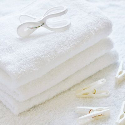 【星紅織品】台灣製系列 - 純棉微重磅白毛巾-家用款