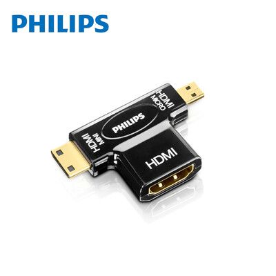 【PHILIPS 飛利浦】 HDMI轉Micro /Mini HDMI SWV2429W/10