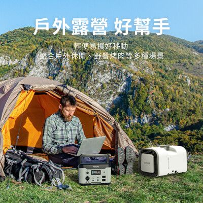 PHILIPS 飛利浦 (露營神組合) 600W 儲能行動電源+DIKE 便攜多功能移動式空調