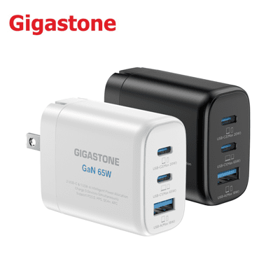 Gigastone 氮化鎵GaN Power Go 65W三孔PD快速充電器 (PD-7653)