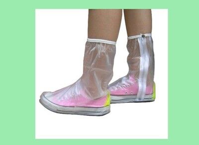 【透明雨鞋套】防水鞋套 防雨鞋套 女用馬靴型防雨鞋套 女生鞋套