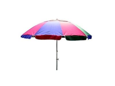 【大型海灘傘-60英吋圓形】(子母傘)有防風設計-遮陽.擋雨-大陽傘