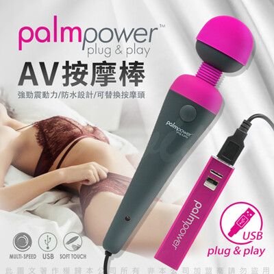 ◤ViVi◥(贈行動充)加拿大PalmPower 一鍵高潮AV按摩棒 USB直插電款 情趣震動棒