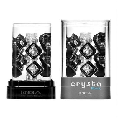 ◤ViVi◥日本TENGA CRYSTA 水晶自慰套 CRY-003 BLOCK 冰磚 自慰器