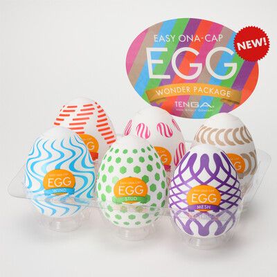 ◤ViVi◥TENGA EGG WONDER 歡樂系列 WONDER PACKAGE/歡樂綜合蛋6入