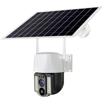 監控王 V380 Pro 2K版 可插4G SIM卡太陽能板供電旋轉網路攝影機