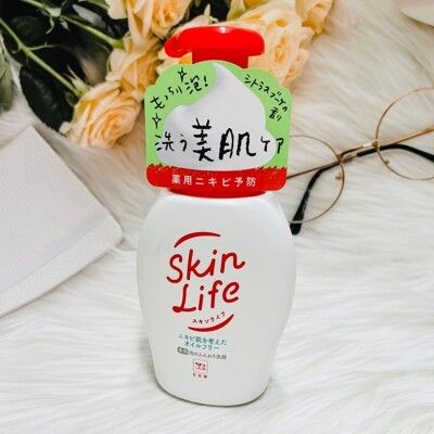 ☆潼漾小舖☆ COW 牛乳石鹼 SKIN LIFE 滋卿愛 保濕泡沫潔顏乳 洗面乳 200ml